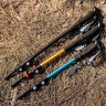 Палка треккинговая NATUREHIKE ST01 6061 AL NH17D001-Z с 3 узлами женская 57-120 золотой 6975641885597